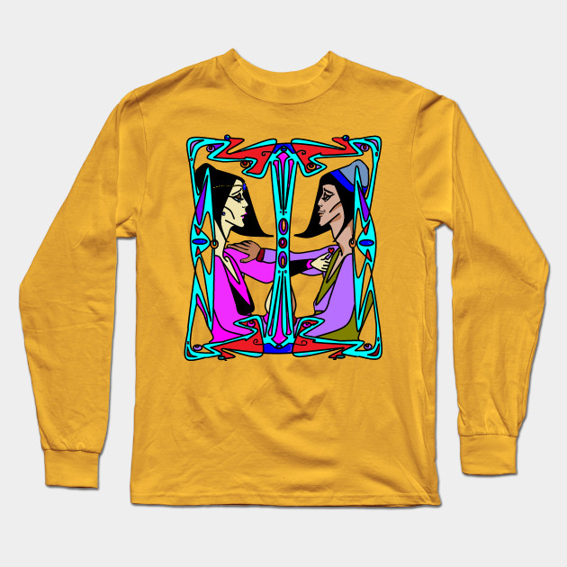 Art Deco Lovers with Black Hair